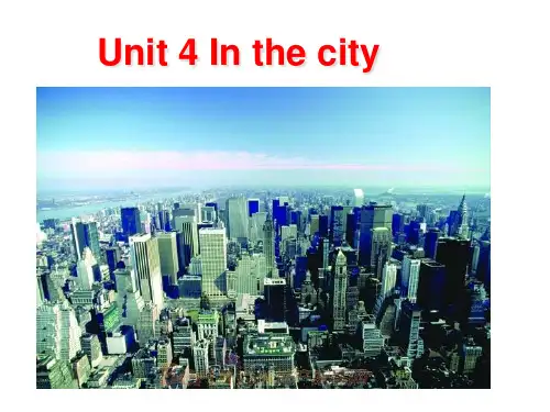 剑桥国际少儿英语Unit4Inthecity