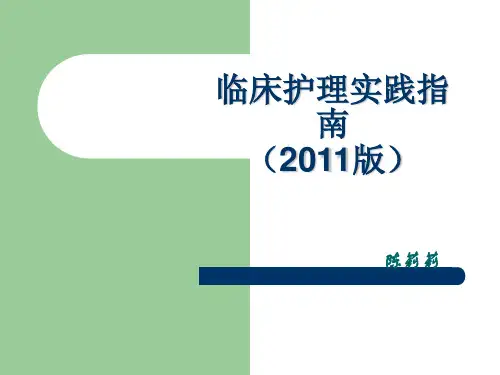 临床护理实践指南ppt课件