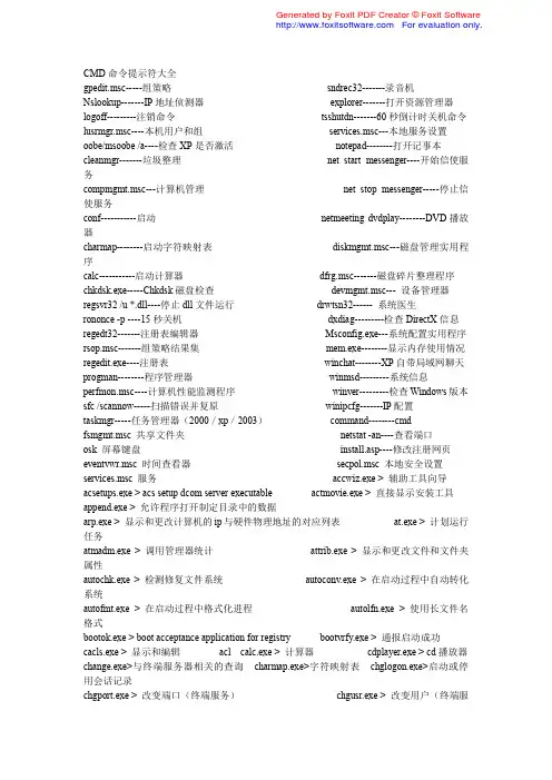 Linux常用命令
