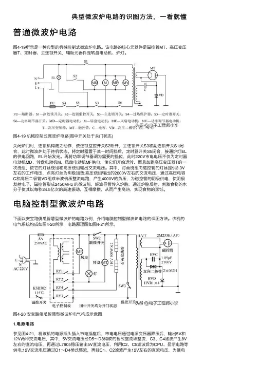 典型微波炉电路的识图方法，一看就懂