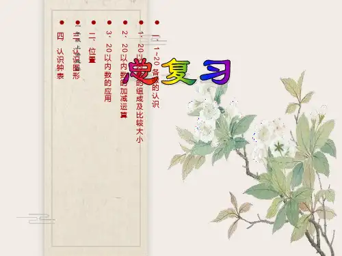 一年级上册数学《总复习》PPT