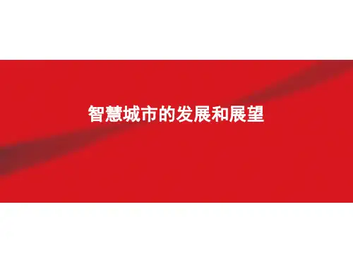“智慧城市”的发展和展望 PPT课件