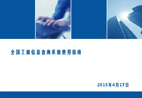 全国工商信息查询系统使用指南
