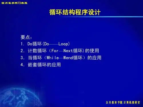 VB 循环