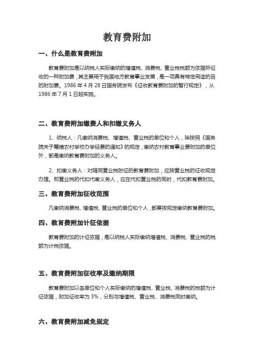 教育费附加