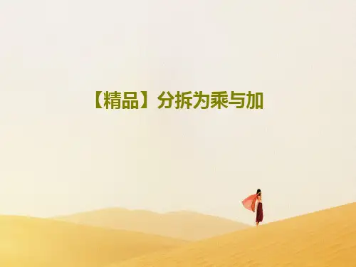 【精品】分拆为乘与加18页PPT