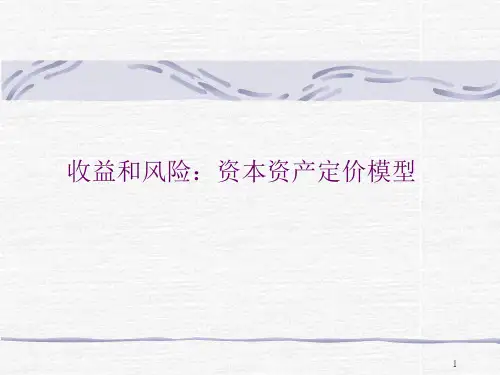 资本资产定价模型(1).ppt