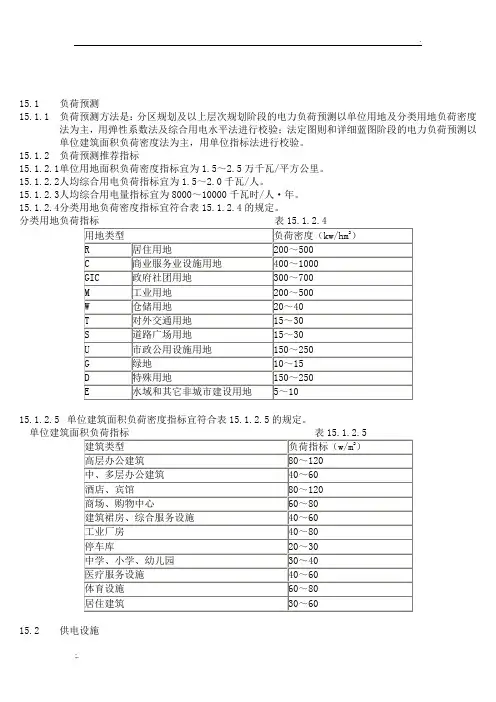 建筑用电负荷预测