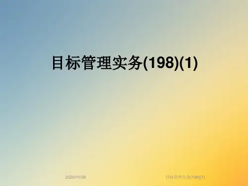 目标管理实务(198)(1)