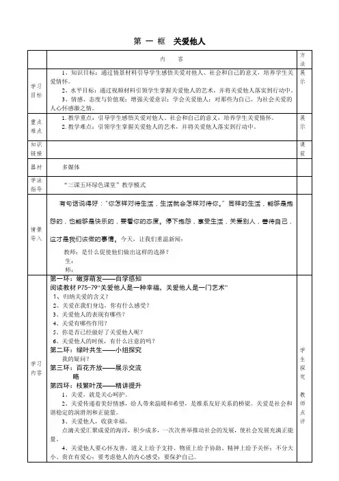 人教2011版道德与法治八年级上册《勇担社会责任 第七课 积极奉献社会 关爱他人》_32