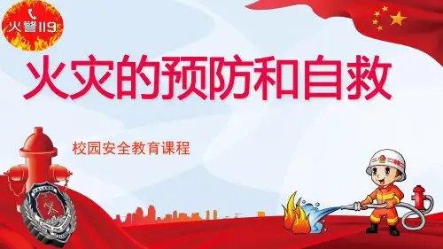 【火灾的预防与自救课件】
