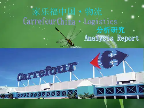 家乐福物流运作分析报告