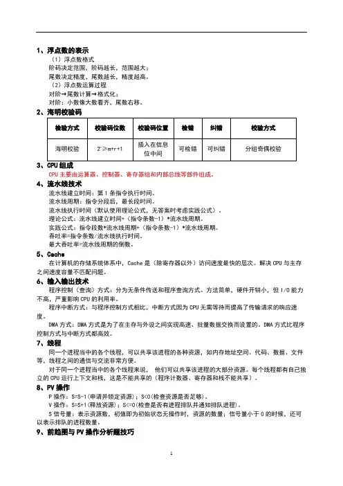 2023年软件设计师知识点