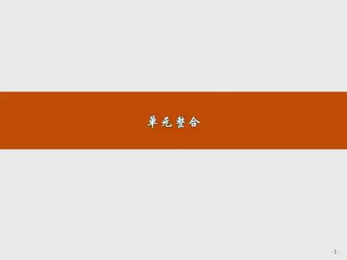 2019-2020学年高中地理必修1课件：第三单元 从圈层作用看地理环境内在规律 单元整合