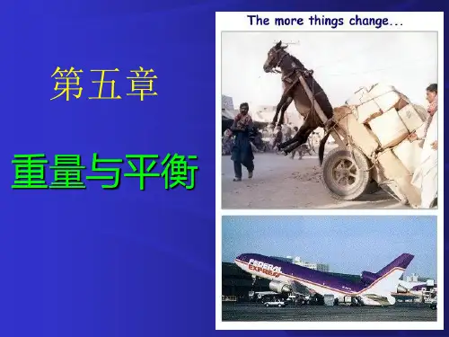 第五章 重量与平衡