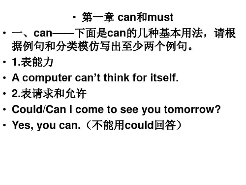 情态动词配套PPT 高考英语 语法