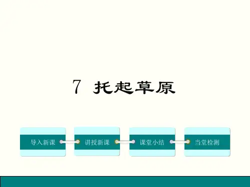 鄂教版九上语文7.托起草原