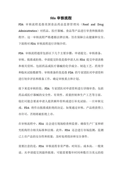 fda审核流程