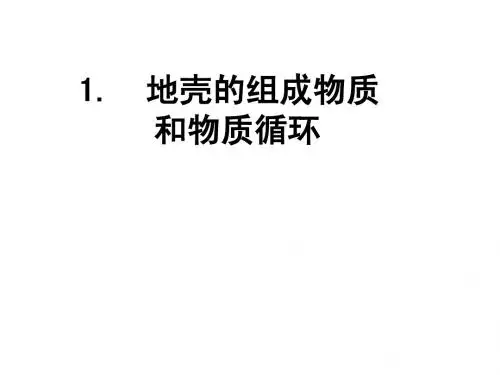 地壳物质循环、地球表面形态
