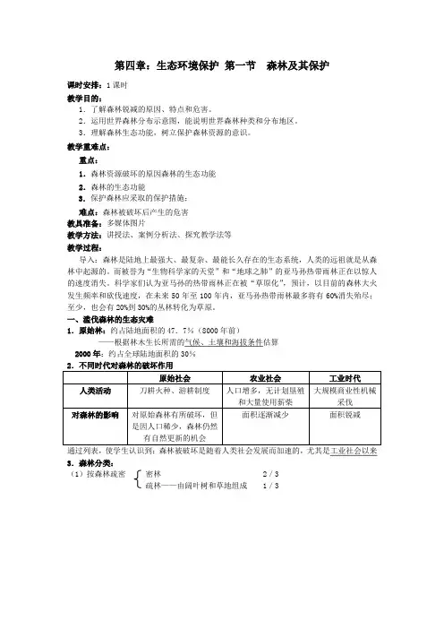 人教版高中地理选修6《第四章 生态环境保护 第一节 森林及其保护》_6
