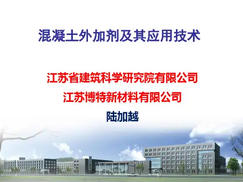 混凝土外加剂及其应用技术(2012.10)