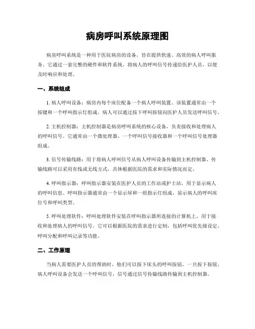 病房呼叫系统原理图