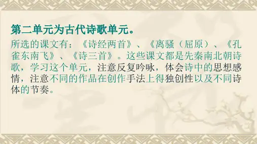 人教版语文必修二《离骚》教学课件
