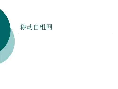 移动自组网