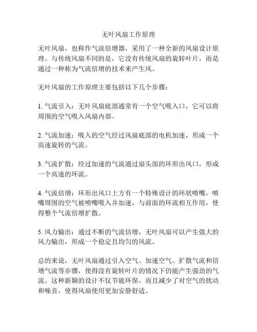 无叶风扇工作原理