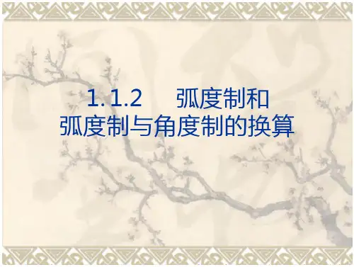 1.1.2弧度制及弧度制与角度制的换算(技术总结
