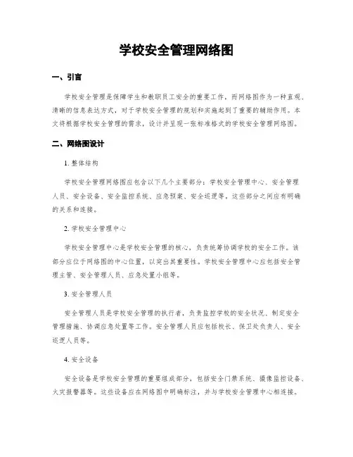 学校安全管理网络图