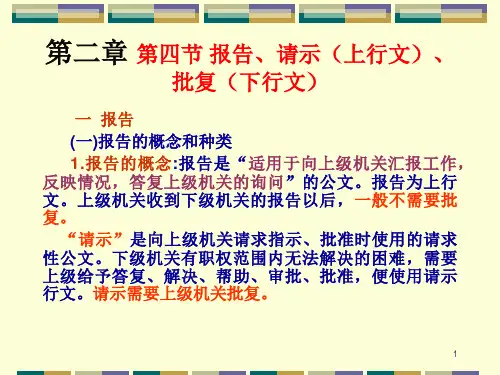 报告请示批复