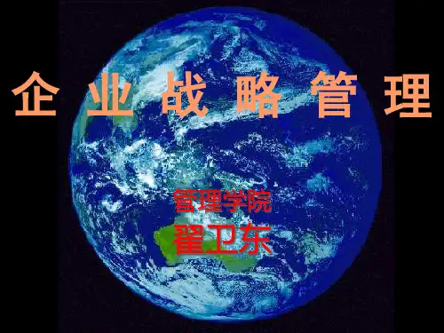 企业战略管理培训课程(PPT 45页)