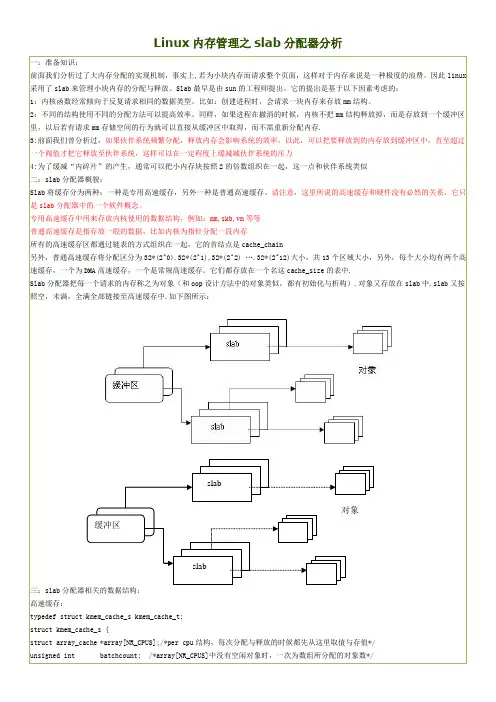 Linux内存管理之slab分配器分析