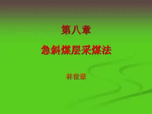 煤矿开采学课件第一篇采煤方法第八章  急倾斜煤层开采