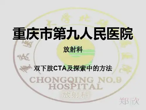 双下肢CTA的扫描及探索扫描ppt