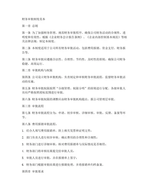 财务审批制度_范本
