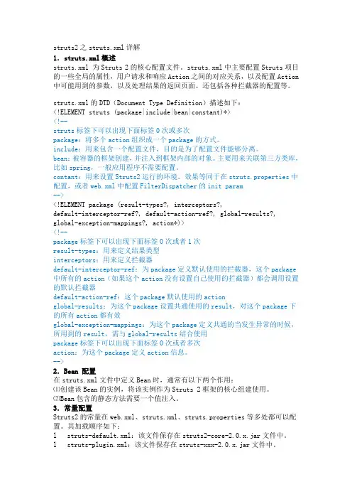 struts2之struts.xml详解