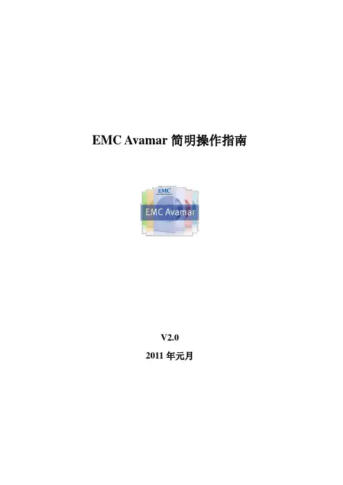 Avamar简明操作指南.