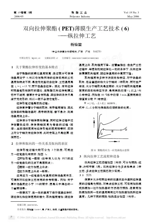 双向拉伸聚酯_PET_薄膜生产工艺技术_6_纵拉伸工艺