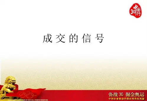 成交的信号