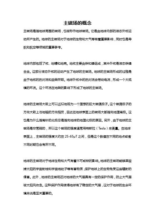 主磁场的概念