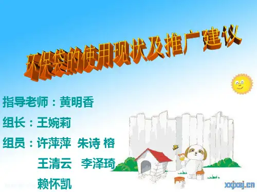 环保袋。ppt