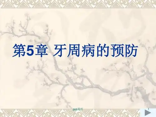 牙周病的预防  ppt课件
