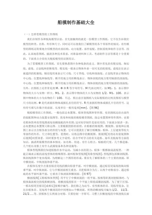 船模制作基础大全