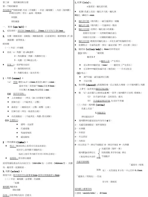 中西医结合眼科学(考试复习用).docx