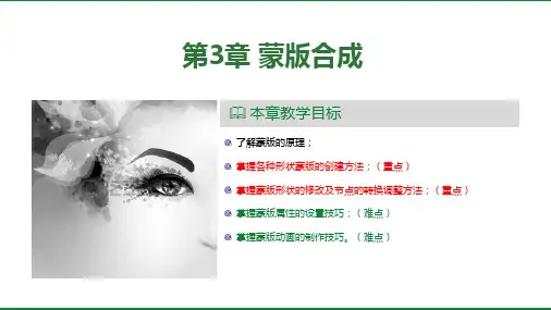 AfterEffects影视特效设计教程第三版教学课件第3章蒙版合成