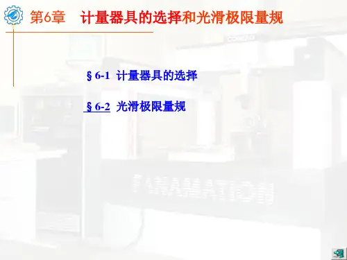 第6章光滑极限量规