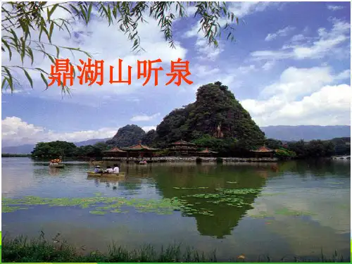 苏教版九年级语文上册第一单元1.鼎湖山听泉课件(共28张PPT)