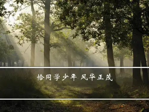 恰同学少年 风华正茂